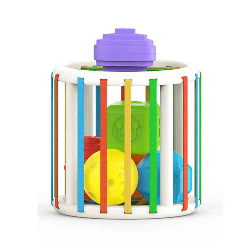 Cubo Sensorial Montessori - Brinquedo Educativo Infantil - Estrela Kids