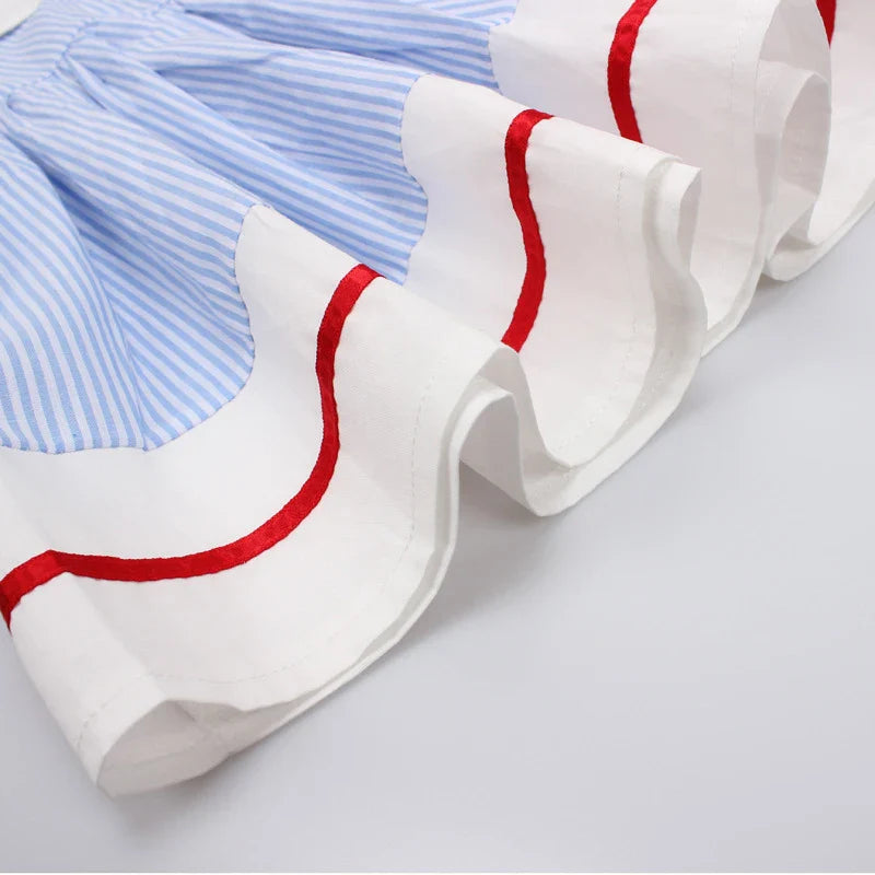 Vestido Princesa Verão com Bordados de Cereja - Estrela Kids