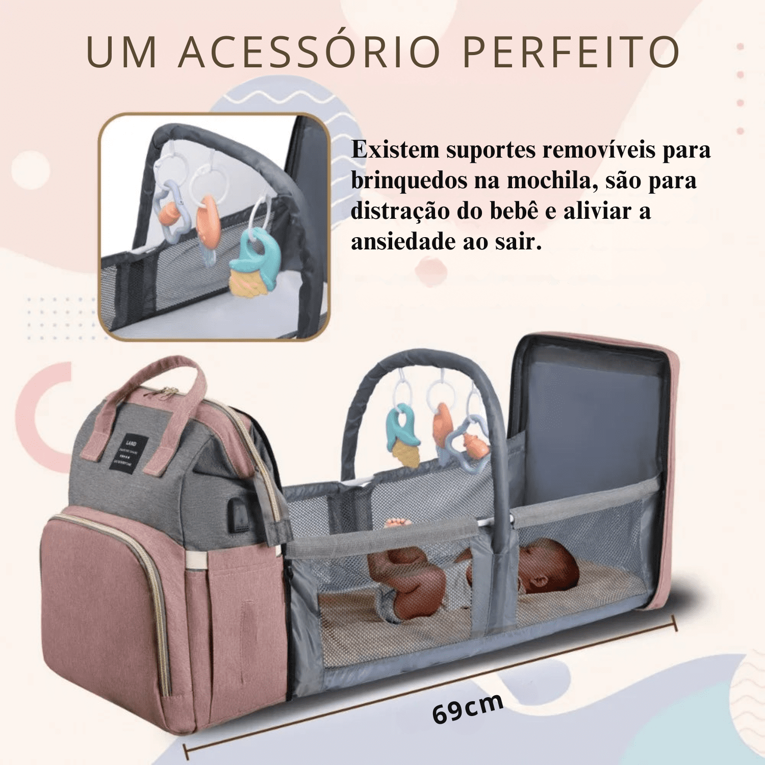 Mochila Berço - Estrela Kids