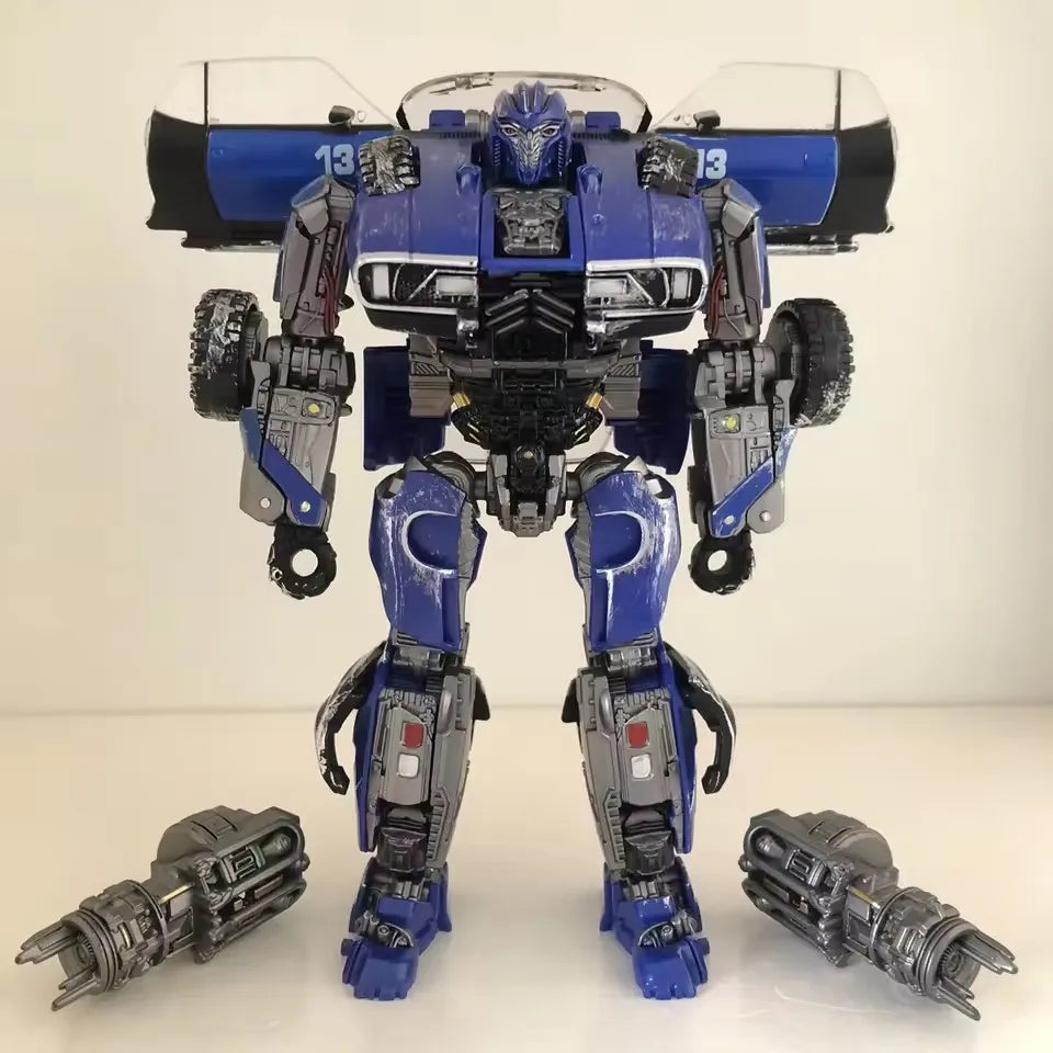 Boneco de Ação Transformável Guerreiro Azul - Estrela Kids