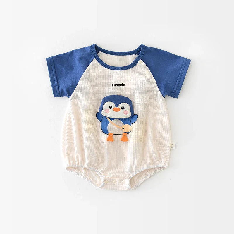 Body Infantil Unissex Pinguim - Conforto e Estilo Verão - Estrela Kids