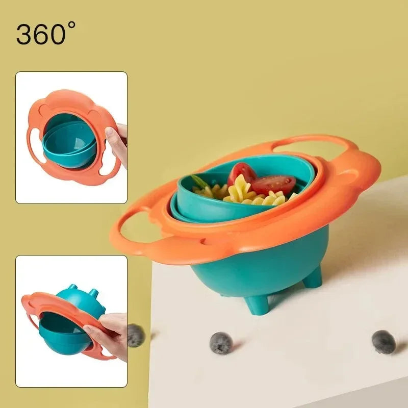 Prato Infantil Giratório 360° Anti-Derramamento - Estrela Kids