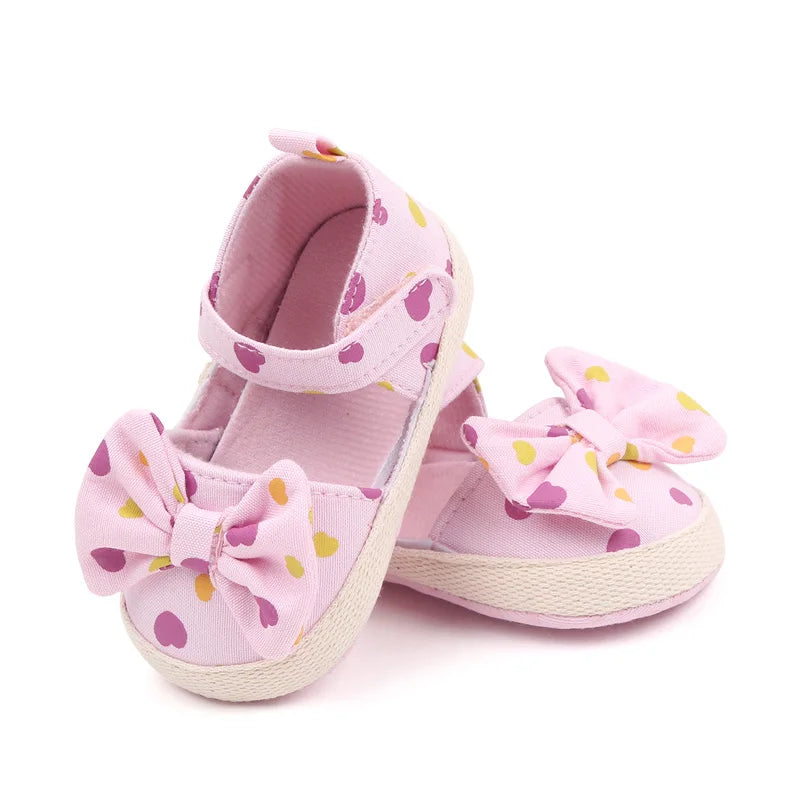 Sandália Bebê Algodão Macio com Laço - Conforto e Estilo - Estrela Kids