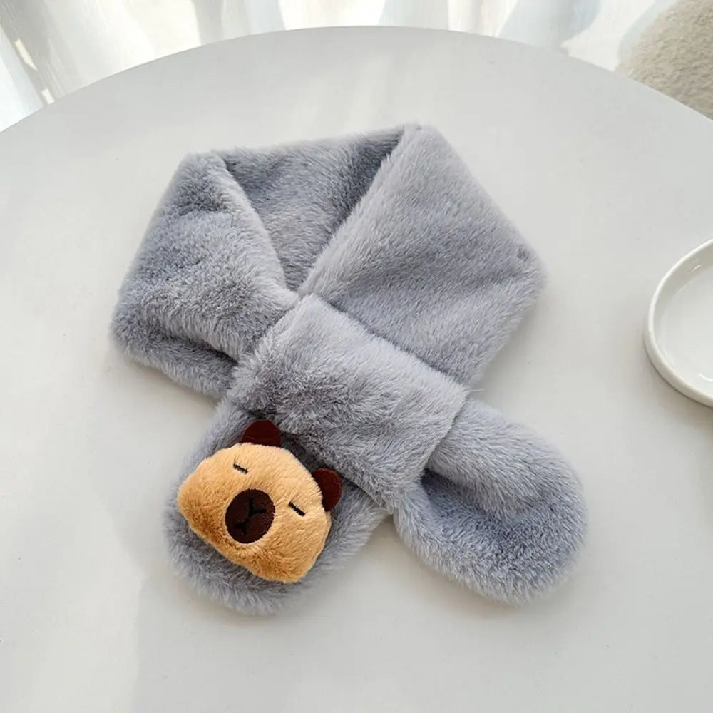 Cachecol Infantil de Pelúcia Capivara - Estrela Kids