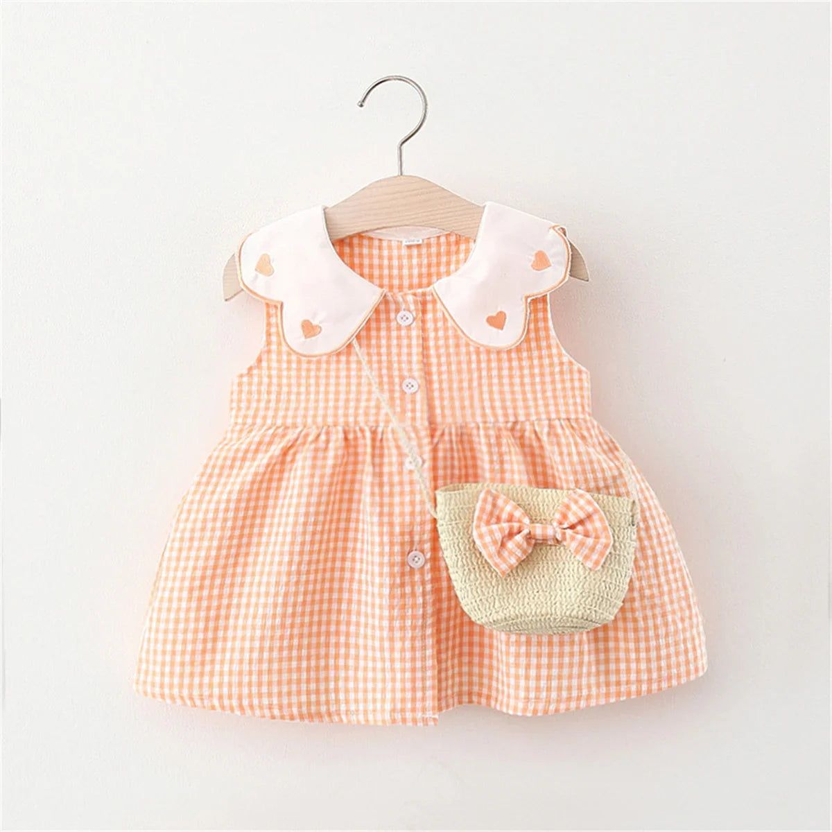 Vestido Infantil de Algodão com Bolsinha - Verão Encantador - Estrela Kids