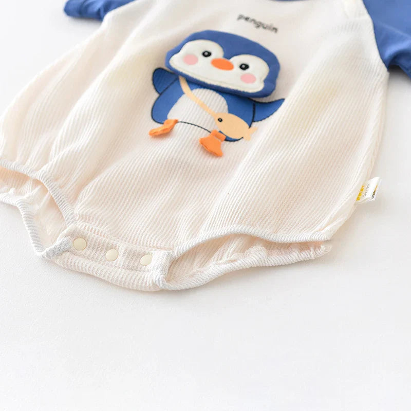 Body Infantil Unissex Pinguim - Conforto e Estilo Verão - Estrela Kids