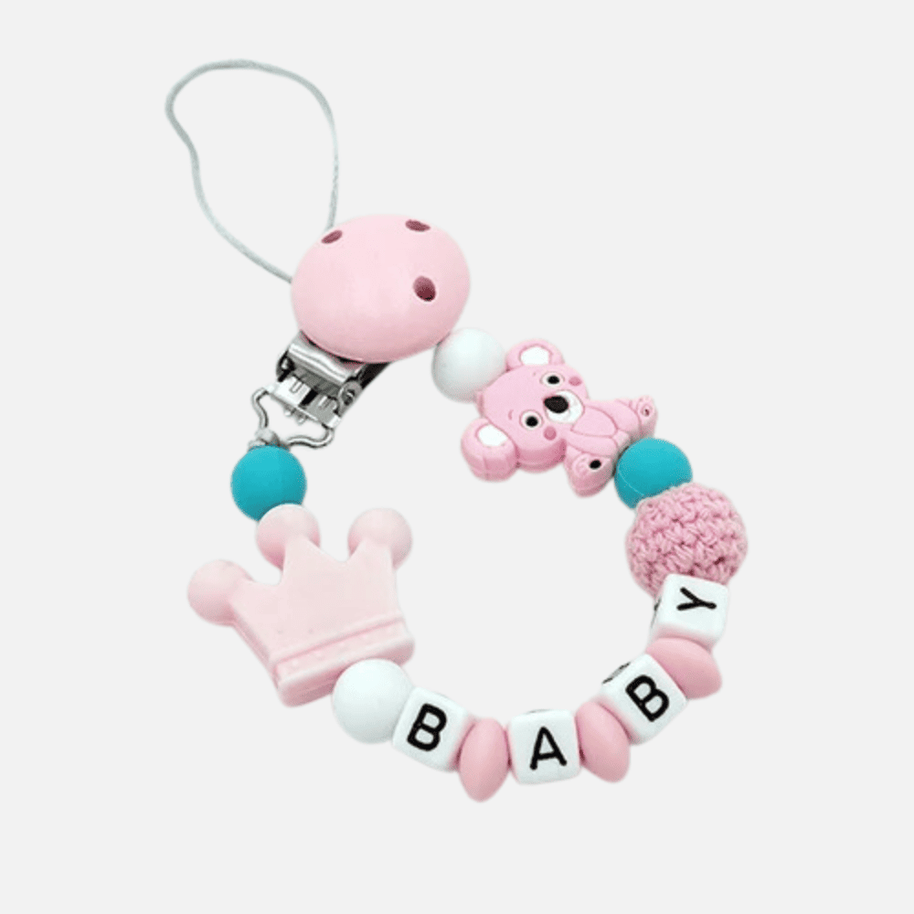 Prendedor de chupeta Personalizado - Estrela Kids
