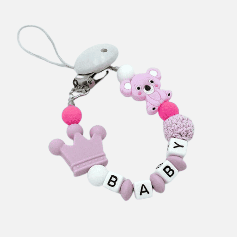 Prendedor de chupeta Personalizado - Estrela Kids
