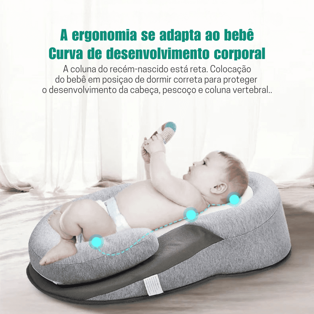Ninho Inclinado Antirrefluxo - Estrela Kids
