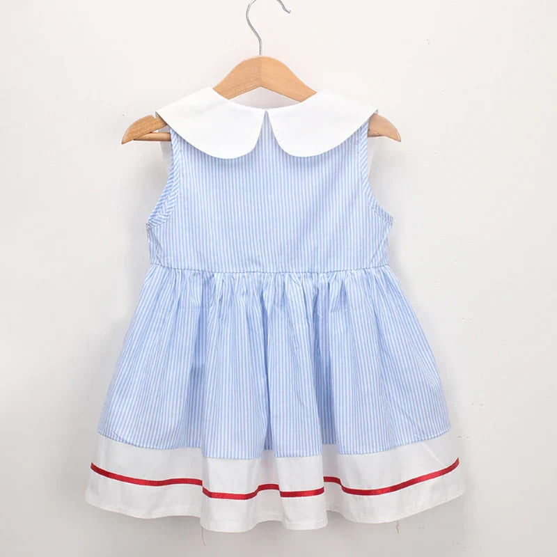 Vestido Princesa Verão com Bordados de Cereja - Estrela Kids