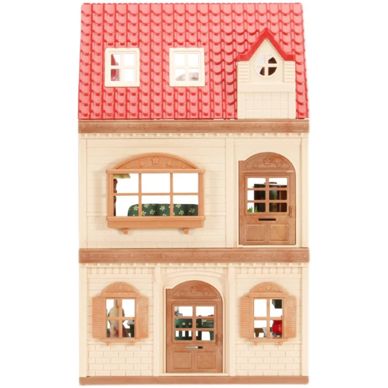 Villa de Brinquedo Floresta Encantada com Móveis e Animais - Estrela Kids
