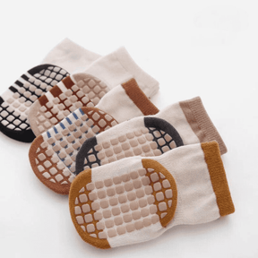 Meia Antiderrapante Infantil 5 Pares - Estrela Kids