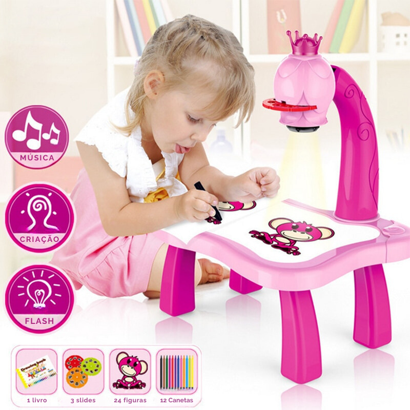 Mesa Projetora Infantil - Estrela Kids
