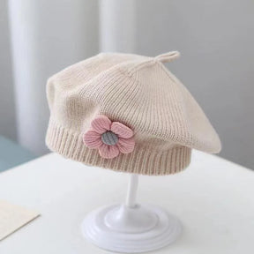 Boina Infantil Francesa Flor de Algodão - Estrela Kids