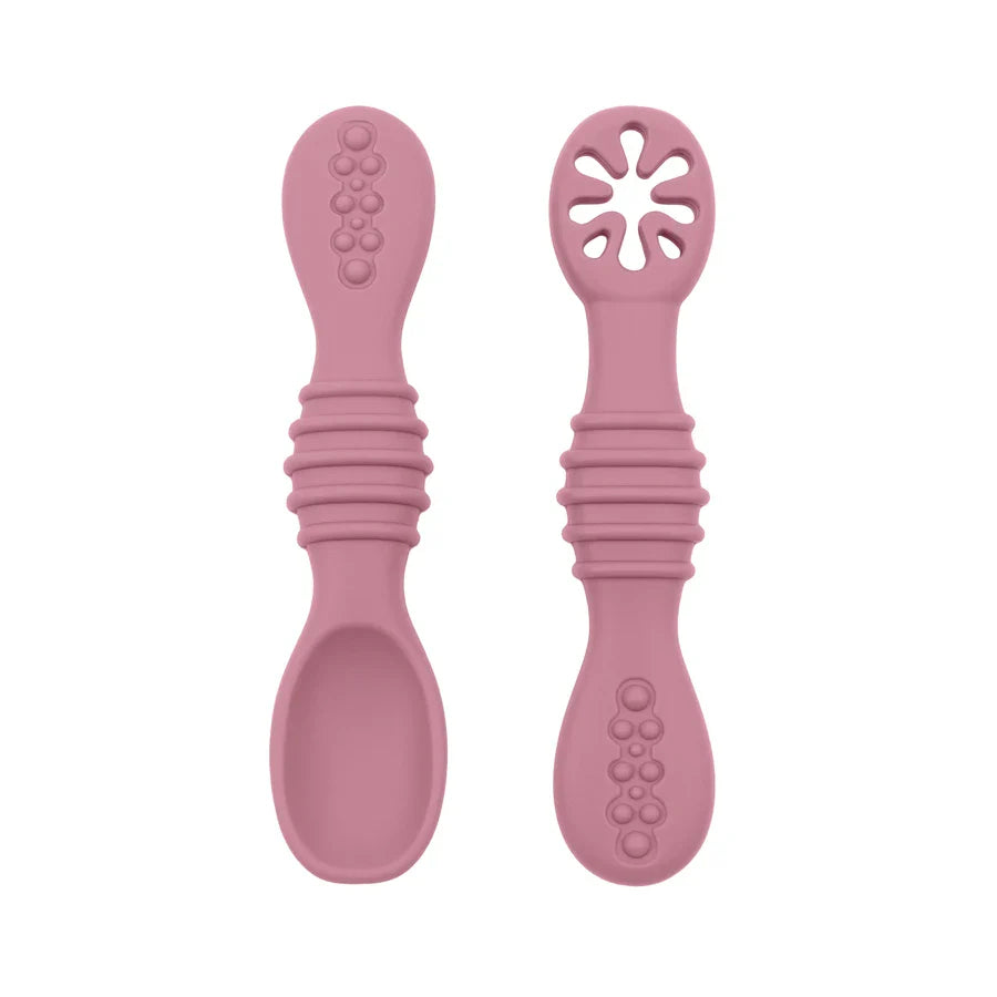 Conjunto de Colheres de Silicone para Bebês - Estrela Kids