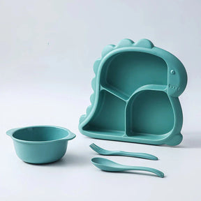 Conjunto Infantil de Jantar Dinossauro - Tigela e Talheres - Estrela Kids