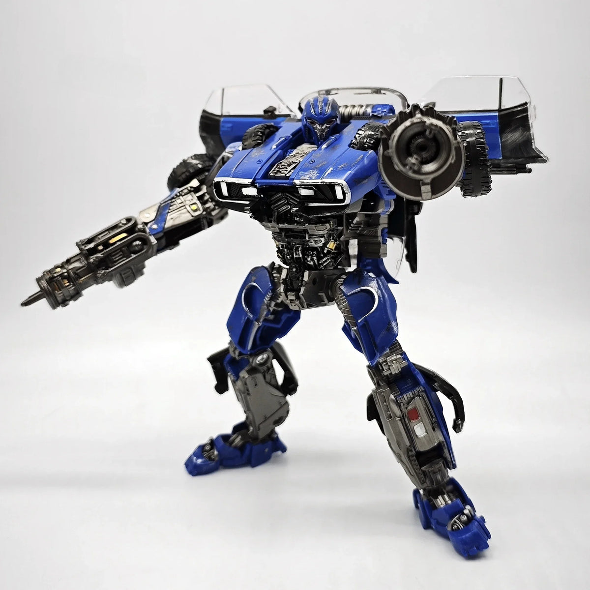 Boneco de Ação Transformável Guerreiro Azul - Estrela Kids
