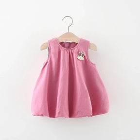 Vestido Bebê Coelhinho com Lantejoulas - Algodão Verão - Estrela Kids
