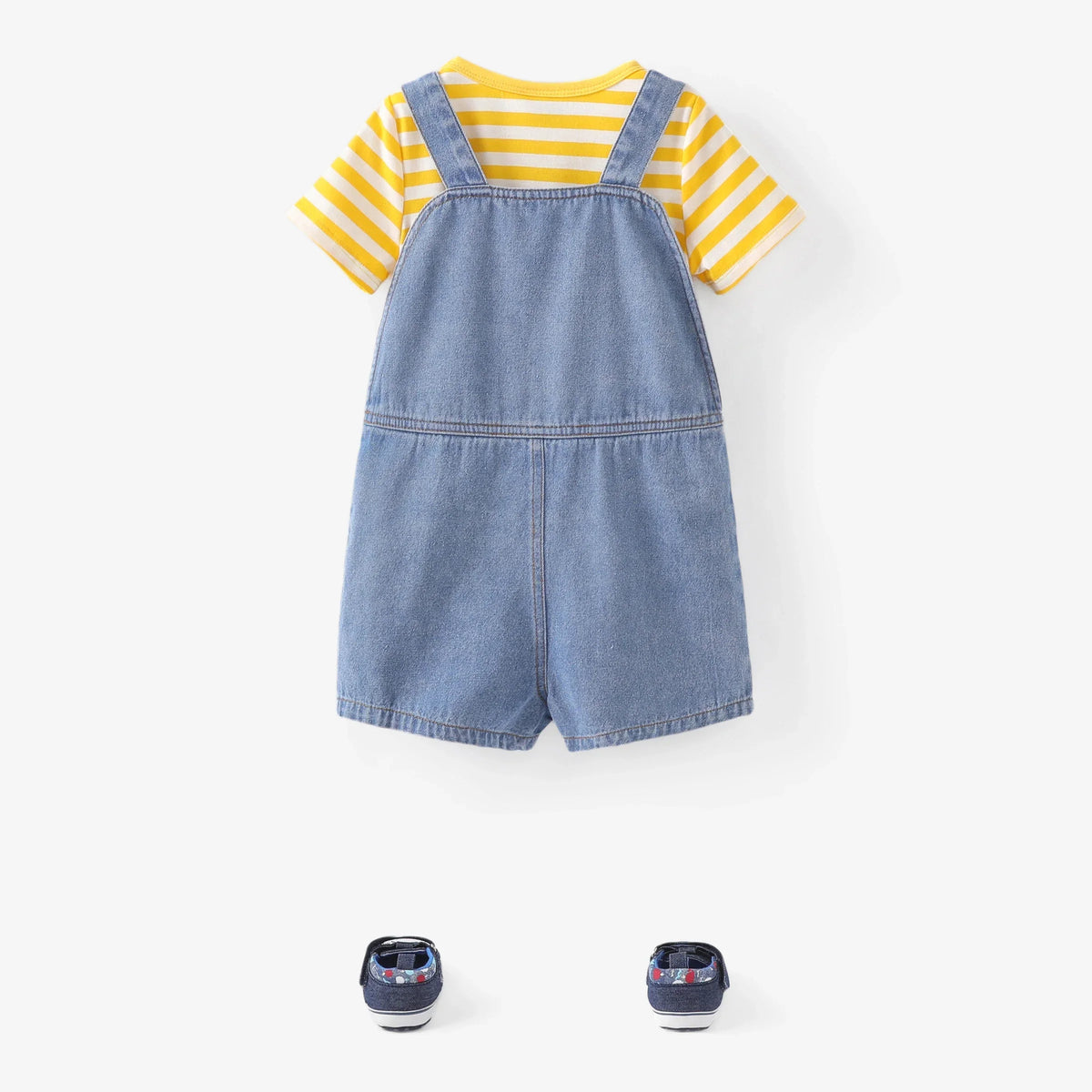 Conjunto Infantil Macacão Jeans com Urso Divertido - Estrela Kids