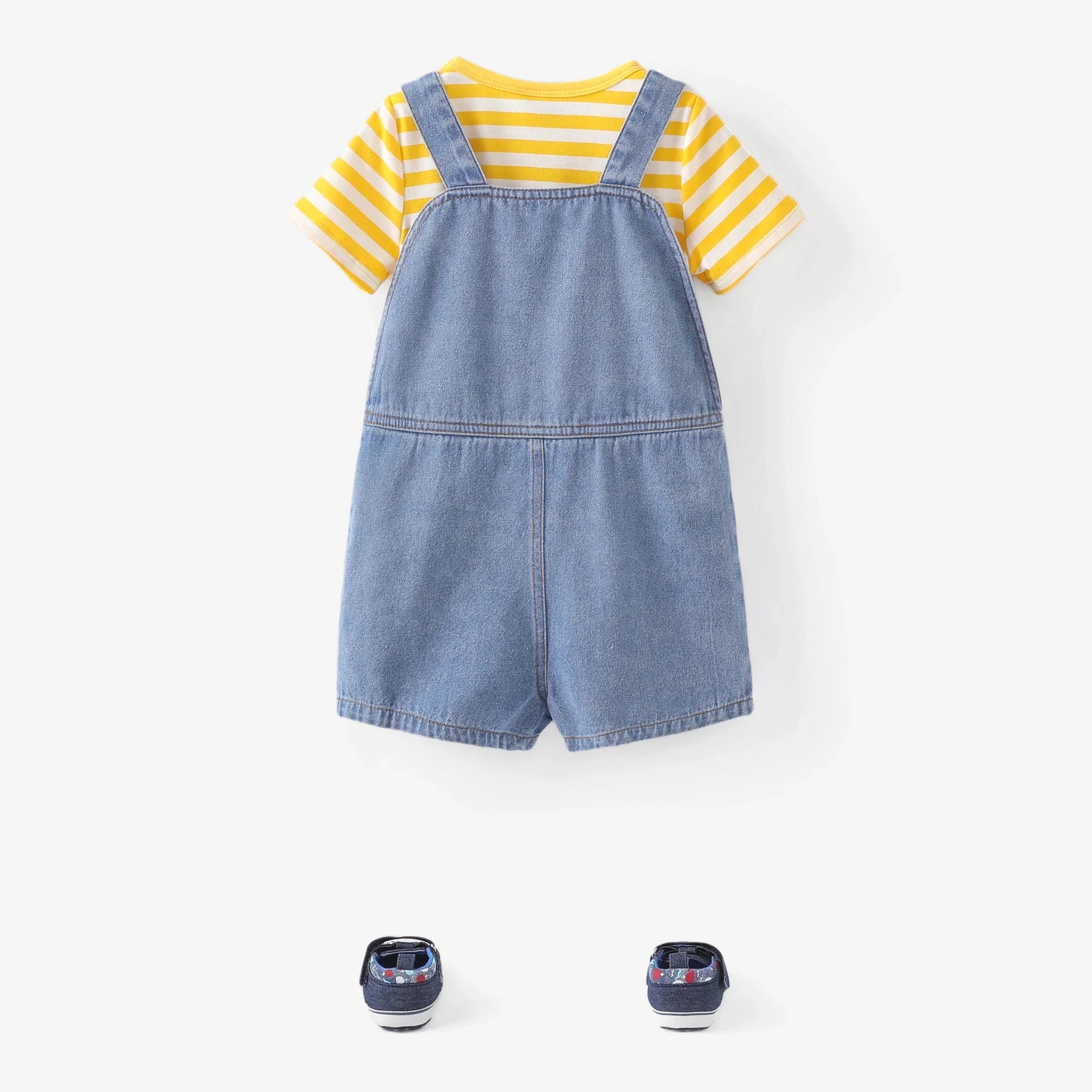 Conjunto Infantil Macacão Jeans com Urso Divertido - Estrela Kids