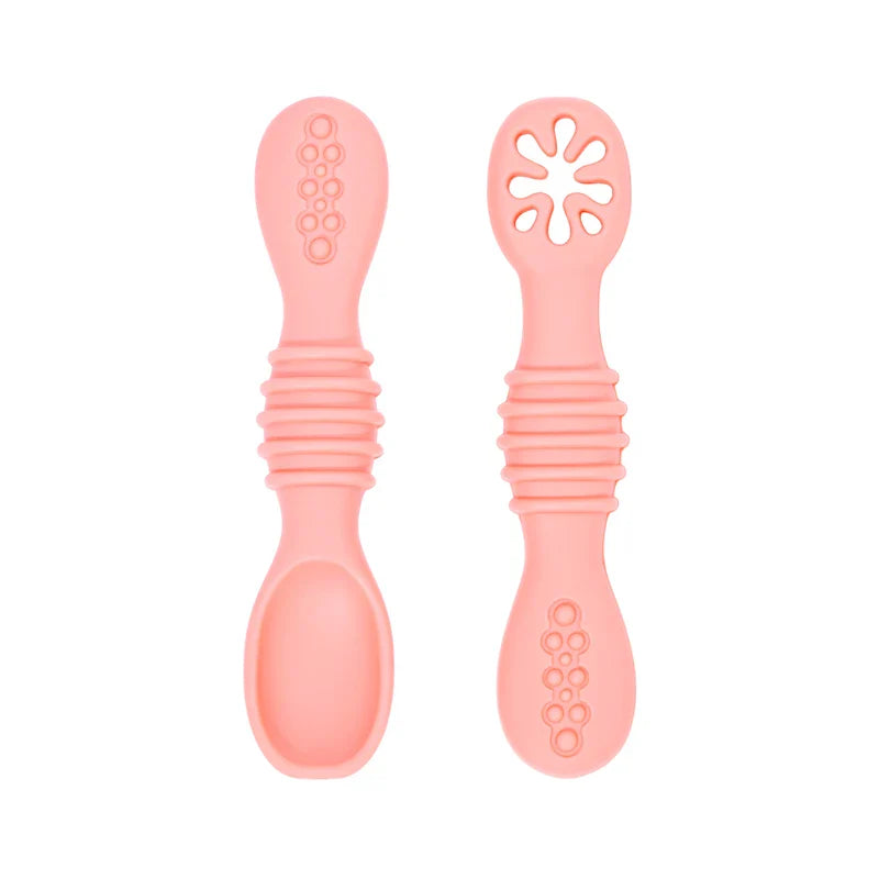 Conjunto de Colheres de Silicone para Bebês - Estrela Kids