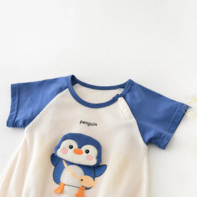 Body Infantil Unissex Pinguim - Conforto e Estilo Verão - Estrela Kids