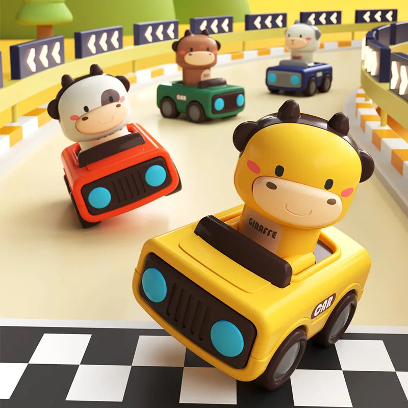 Carrinhos Animais Divertidos - Pressione e Vá - Estrela Kids