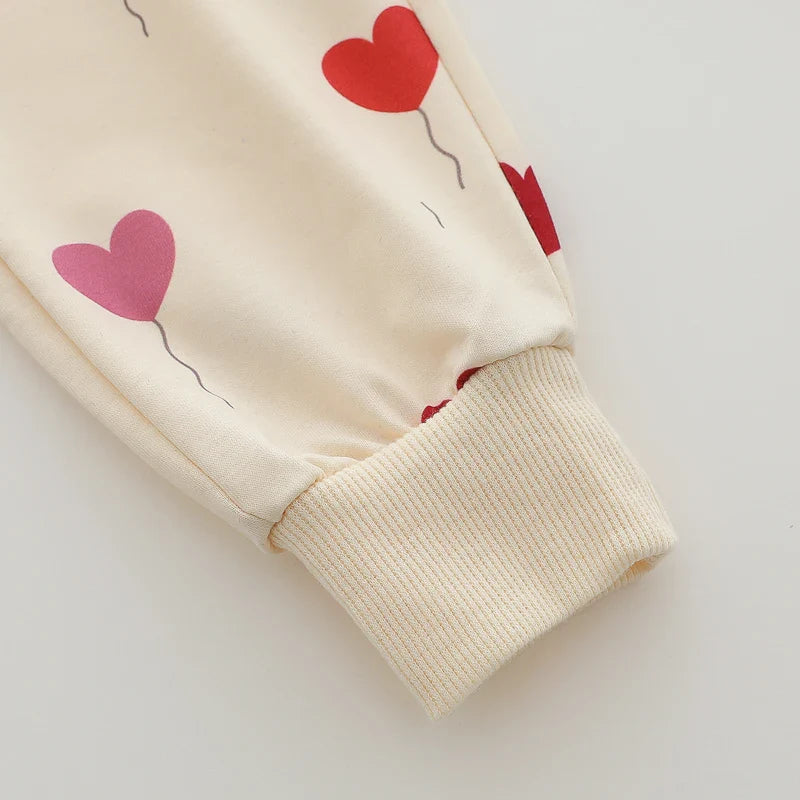 Conjunto Moletom Infantil Balão Amor - Moda Outono Inverno - Estrela Kids