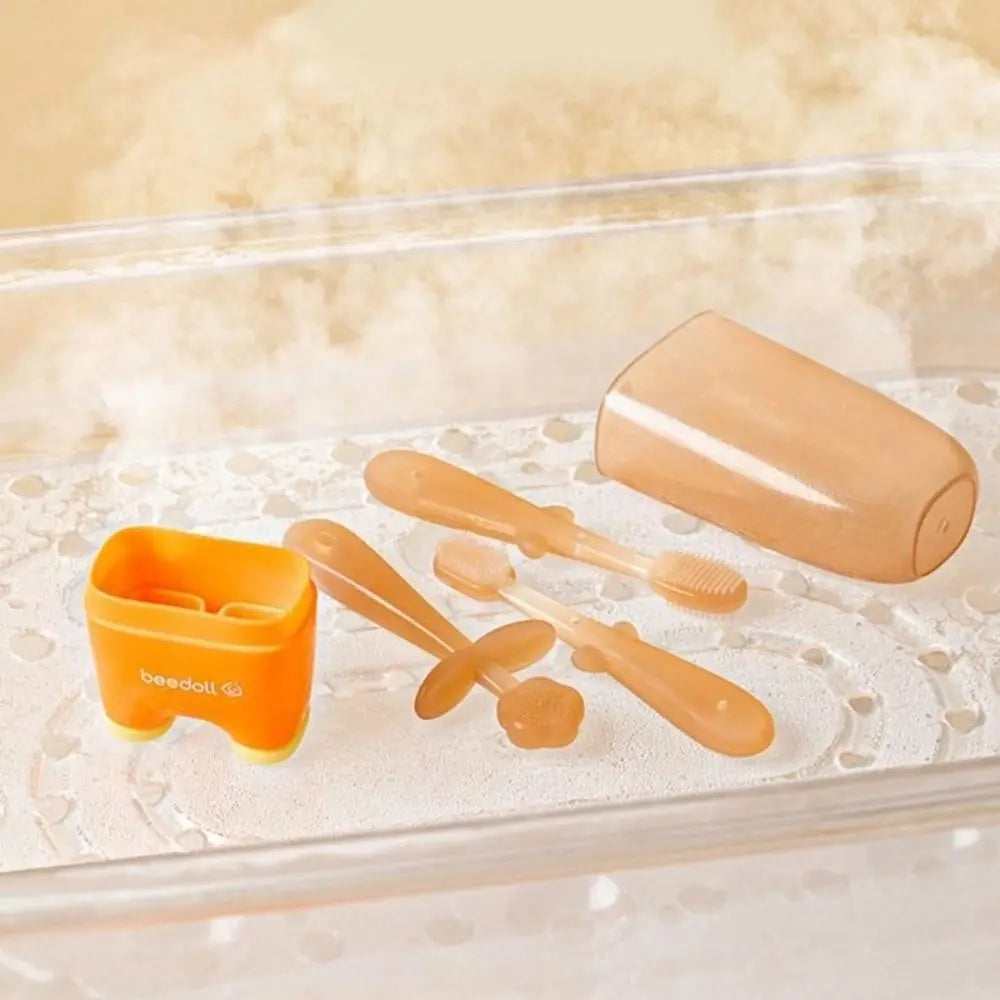 Escova de Dentes Infantil de Silicone - Conforto e Cuidado - Estrela Kids