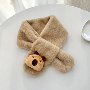 Cachecol Infantil de Pelúcia Capivara - Estrela Kids