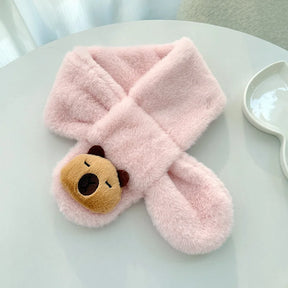 Cachecol Infantil de Pelúcia Capivara - Estrela Kids