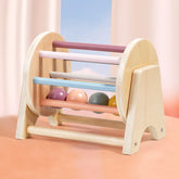 Brinquedo Montessori de Madeira para Bebês - Coordenação e Cores - Estrela Kids