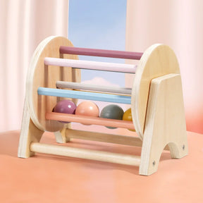 Brinquedo Montessori de Madeira para Bebês - Coordenação e Cores - Estrela Kids