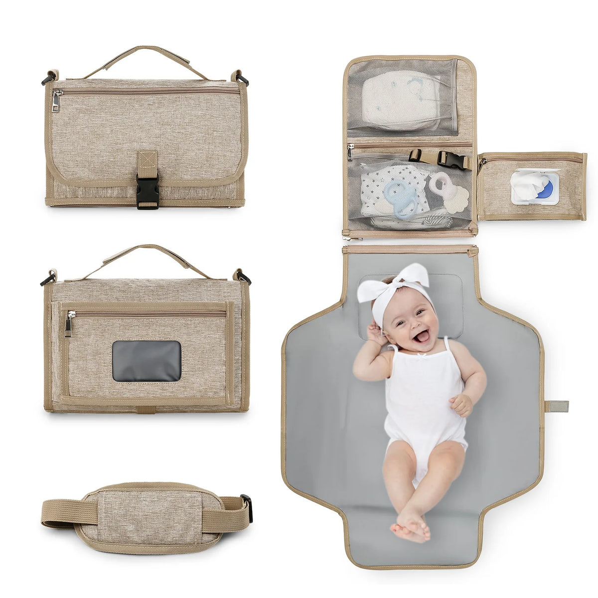 Trocador de Bebê Portátil - Estrela Kids