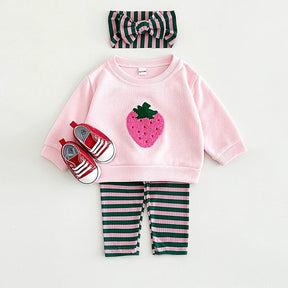 Conjunto Infantil Frutas Outono - 3 Peças - Estrela Kids