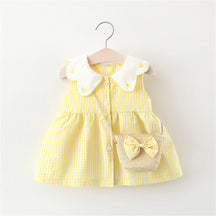 Vestido Infantil de Algodão com Bolsinha - Verão Encantador - Estrela Kids