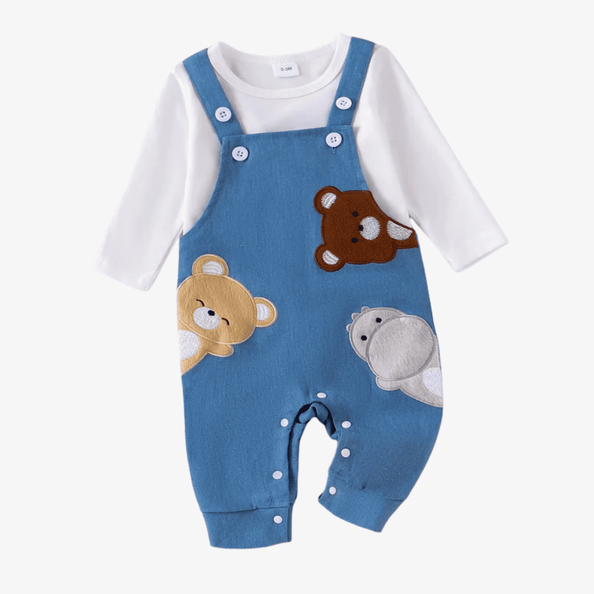 Conjunto Bebê Animais Bordados - Estrela Kids