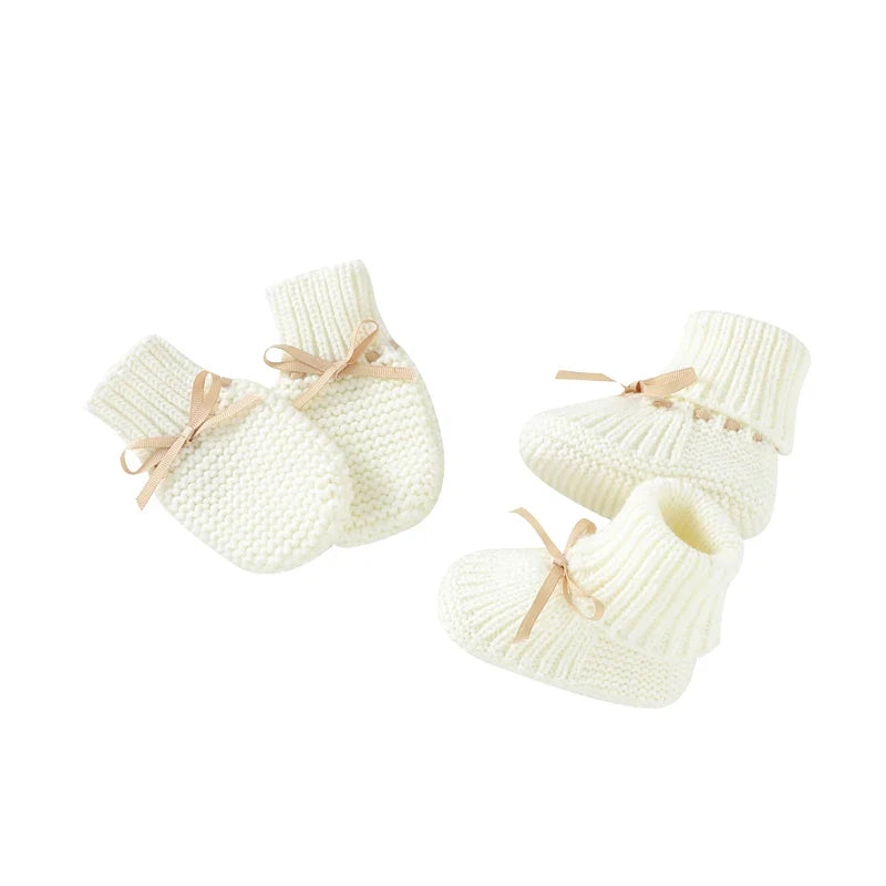 Botinhas para Bebê de Malha com Nó Borboleta - Estrela Kids
