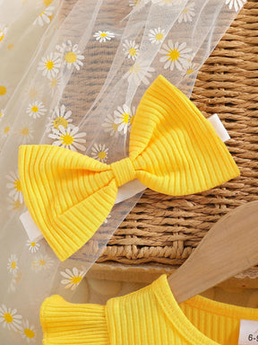 Vestido Infantil Princesa Florido com Mangas Voadoras - Estrela Kids
