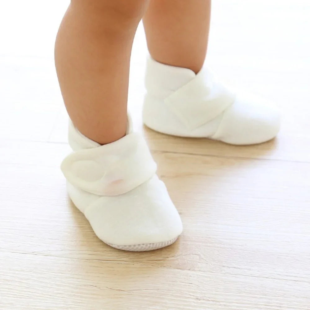 Botas Antiderrapantes de Algodão para Bebês - Estrela Kids