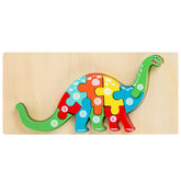 Quebra-Cabeça Montessori de Dinossauro para Crianças - Estrela Kids