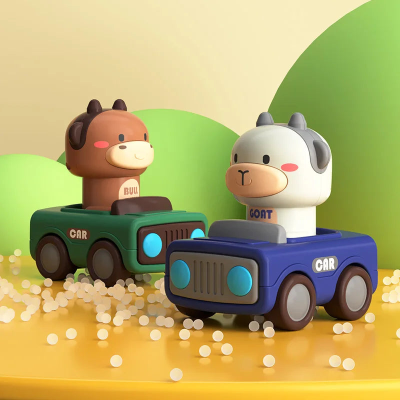 Carrinhos Animais Divertidos - Pressione e Vá - Estrela Kids