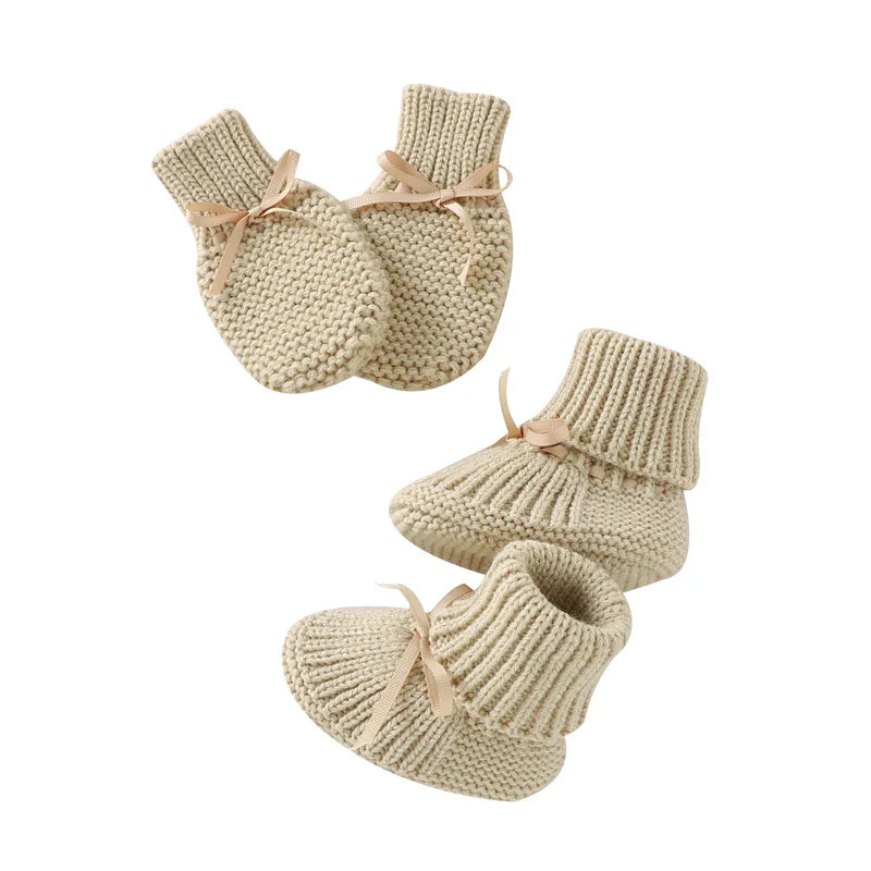 Botinhas para Bebê de Malha com Nó Borboleta - Estrela Kids