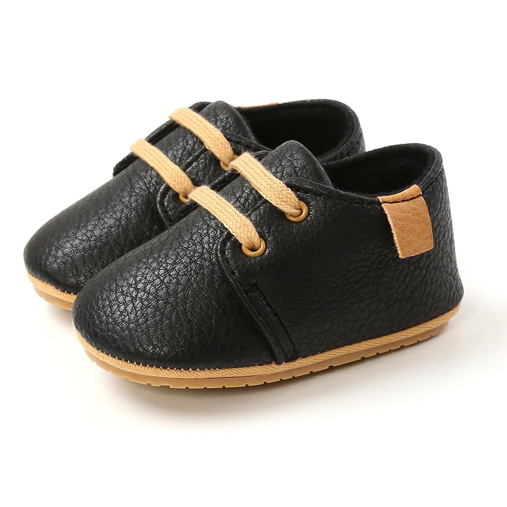 Mocassins Antiderrapantes para Bebês - Estilo Retrô - Estrela Kids