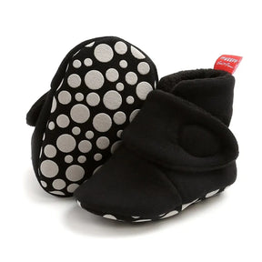 Botas Antiderrapantes de Algodão para Bebês - Estrela Kids