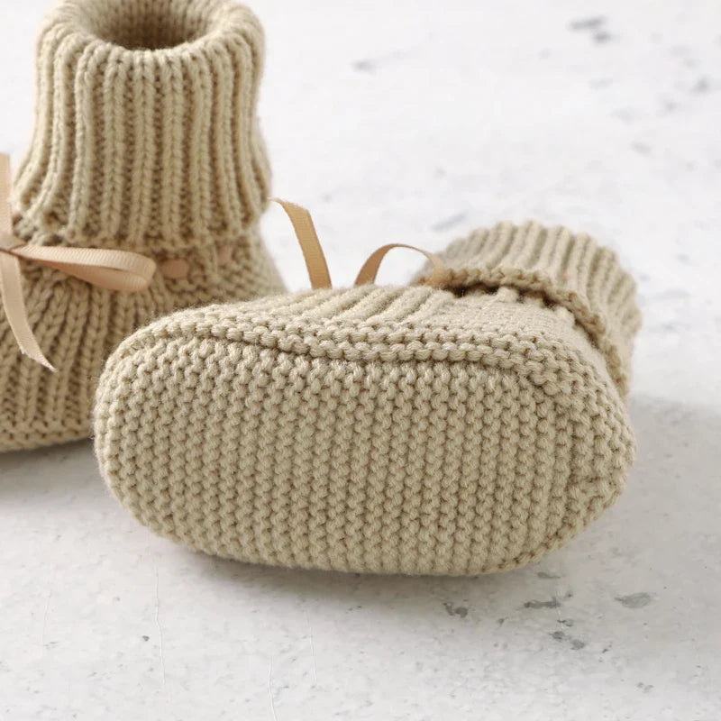 Botinhas para Bebê de Malha com Nó Borboleta - Estrela Kids