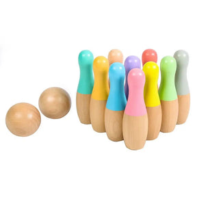 Conjunto de Boliche Infantil de Madeira - Seguro e Divertido - Estrela Kids