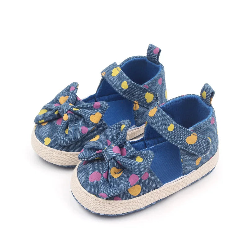Sandália Bebê Algodão Macio com Laço - Conforto e Estilo - Estrela Kids