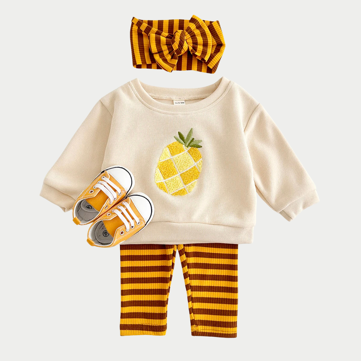 Conjunto Infantil Frutas Outono - 3 Peças - Estrela Kids