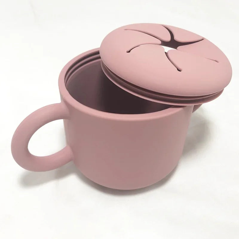 Copo de Silicone Infantil com Alças - Aprendizado Seguro - Estrela Kids